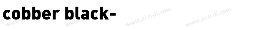 cobber black字体转换